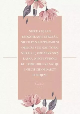Kartka składana - Błogosławieństwo beż