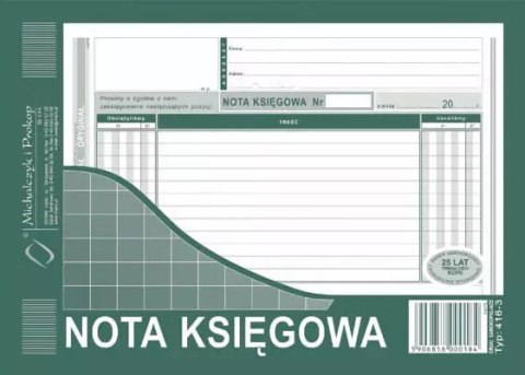 Nota Księgowa A5 Nota Księgowa A5