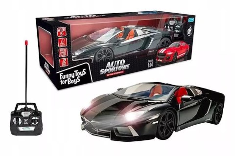 Auto sportowe zdalnie sterowane czarne Auto sportowe zdalnie sterowane czarne