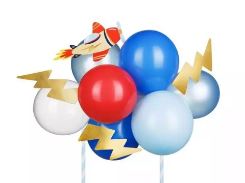 Balonowy topper na tort Samolot 29cm Balonowy topper na tort Samolot 29cm