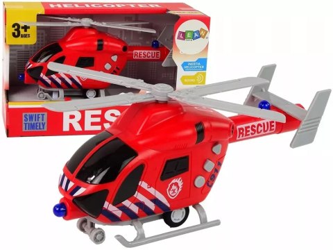 Helikopter Ratunkowy Straż Pożarna Czerwony Dźwięk Światła Śmigła Helikopter Ratunkowy Straż Pożarna Czerwony Dźwięk Światła Śmigła