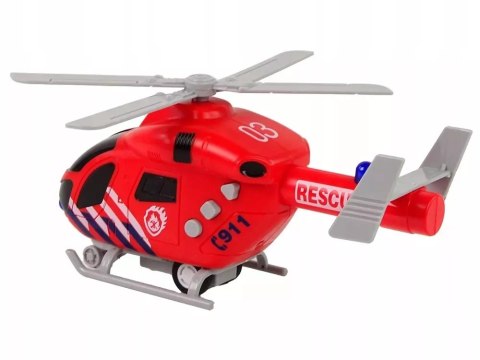 Helikopter Ratunkowy Straż Pożarna Czerwony Dźwięk Światła Śmigła Helikopter Ratunkowy Straż Pożarna Czerwony Dźwięk Światła Śmigła