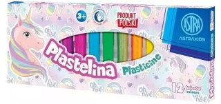 Plastelina jednorożec, 12 kolorów