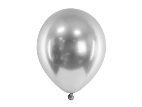 Balony Glossy srebrne 46cm 5szt Balony Glossy srebrne 46cm 5szt