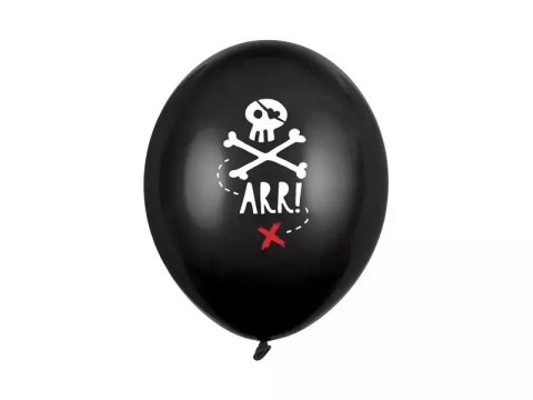 Balony Piraci Pastel Black30cm 6szt Balony Piraci Pastel Black30cm 6szt