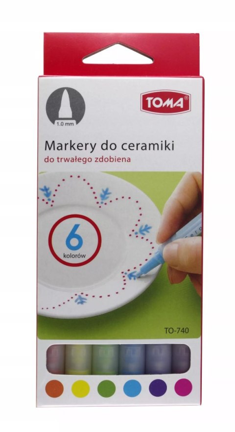 Marker do ceramiki TO-740 Toma czarny Marker do ceramiki TO-740 Toma czarny