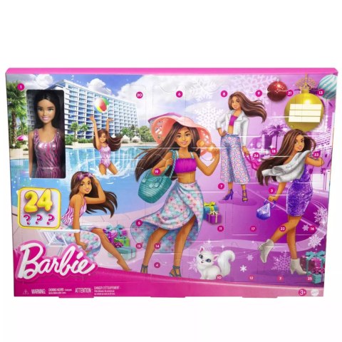 Kalendarz adwentowy 2023 Mattel Barbie HKB09