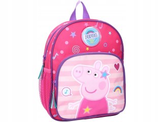Plecak DZIECIĘCY przedszkolny wielokomorowy Świnka Peppa MUSIC AND DANCE