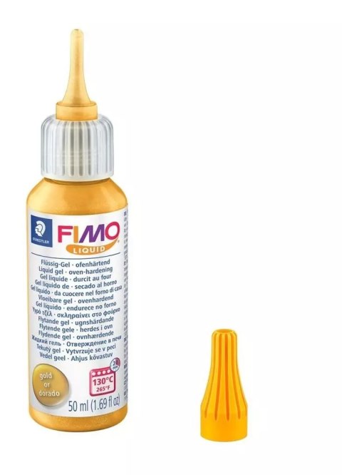 Żel termoutwardzalny FIMO Liquid złoty 50ml