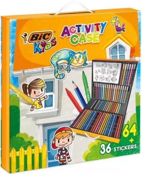 Zestaw Kids Activity Case + Stickers 64+36szt BIC Zestaw Kids Activity Case + Stickers 64+36szt BIC