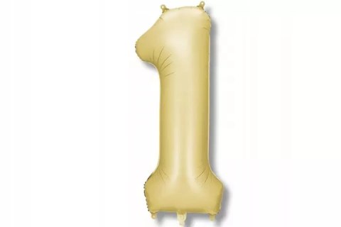 Balon fol.Cyfra 1 86cm złoty 82809 Balon fol.Cyfra 1 86cm złoty 82809
