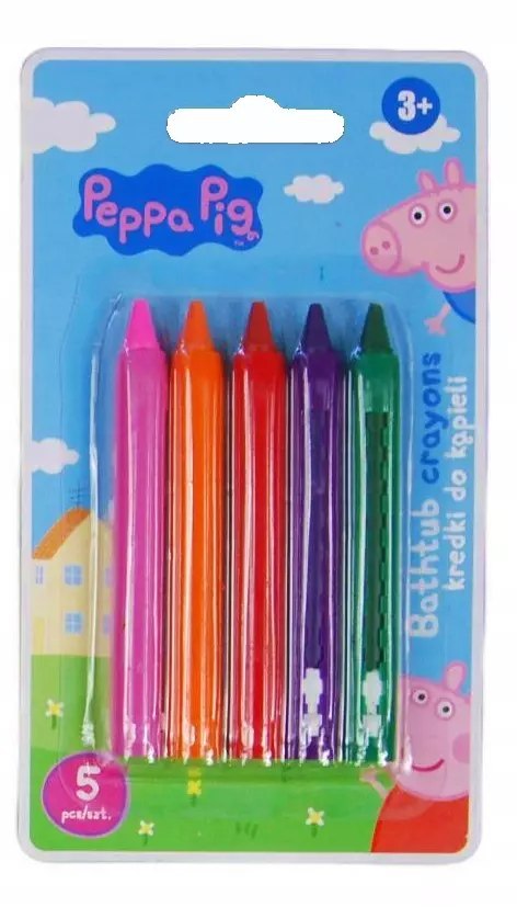 Kredki do kąpieli 5k Świnka Peppa Astra Kredki do kąpieli 5k Świnka Peppa Astra