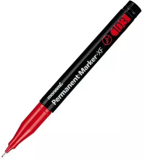 Marker permanentny XF 103 czerwony (12szt) MONAMI Marker permanentny XF 103 czerwony (12szt) MONAMI