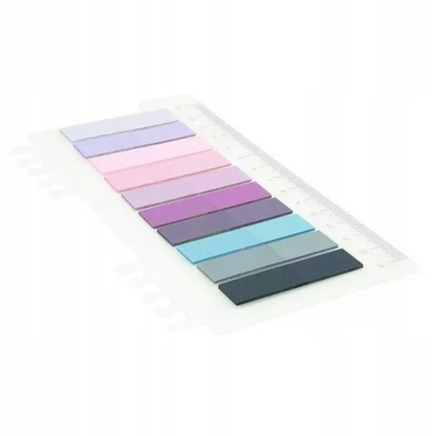Zakładki indeksujące plastikowe 10x20 12mmx45mm Zakładki indeksujące plastikowe 10x20 12mmx45mm