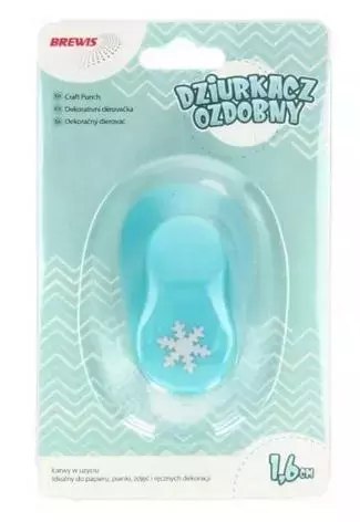 Dziurkacz ozdobny - Płatek śniegu 1,6cm MIX Dziurkacz ozdobny - Płatek śniegu 1,6cm MIX