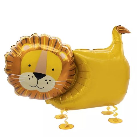 Balon foliowy chodzący lew 59x96cm Balon foliowy chodzący lew 59x96cm