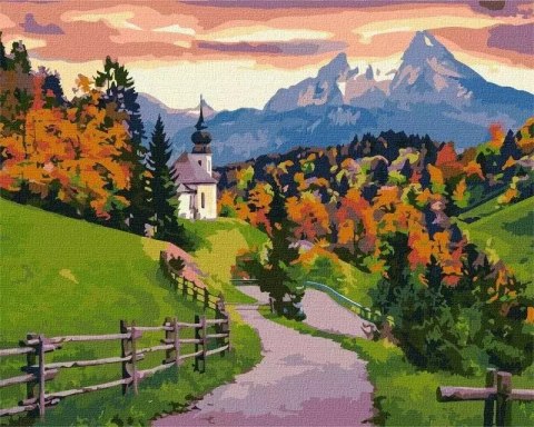 Malowanie po numerach - Jesienna cisza 40x50cm Malowanie po numerach - Jesienna cisza 40x50cm