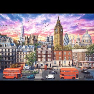 Puzzle 4000 elementów. Spacer po Londynie