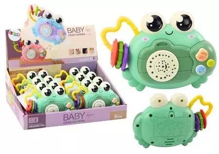 Krab grzechotka projektor na baterie dźwięk zielon Krab grzechotka projektor na baterie dźwięk zielon