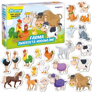 Magnesy zwierzęta (21 elementów)