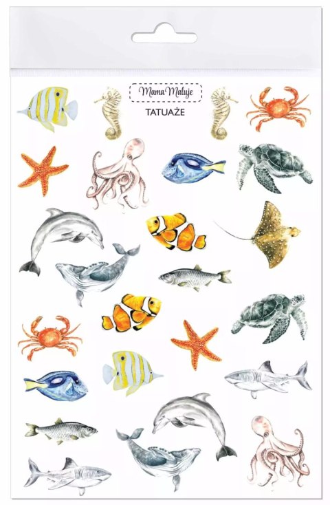 Tatuaże zmywalne Zwierzęta mórz i oceanów Tatuaże zmywalne Zwierzęta mórz i oceanów