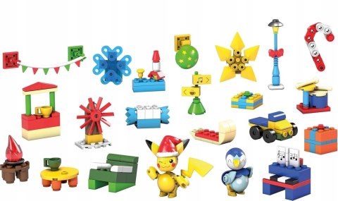 MEGA CONSTRUX POKEMON KLOCKI kalendarz adwentowy, dla dzieci +6 lat