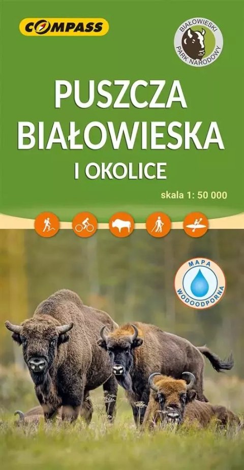 Mapa - Puszcza Białowieska 1:50 000 Mapa - Puszcza Białowieska 1:50 000