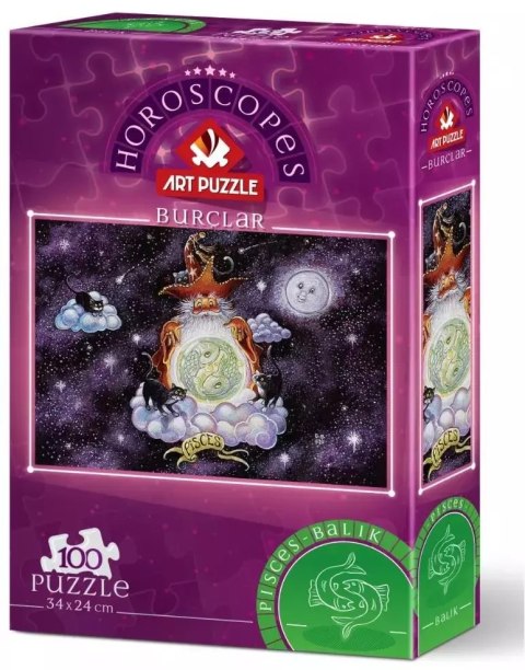 Puzzle 100 Znaki zodiaku - Ryby Puzzle 100 Znaki zodiaku - Ryby
