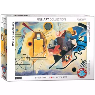 Puzzle 1000 elementów. Żółty-czerwony-niebieski