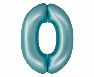 Balon foliowy SMART cyfra 0, niebieska matowa, 76 cm GoDan