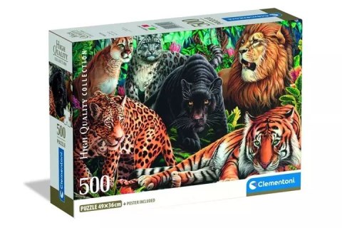 CLE puzzle 500 Compact Wild Cats 35584 CLE puzzle 500 Compact Wild Cats 35584