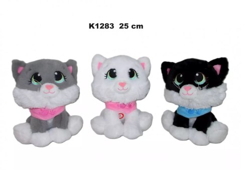 Pluszak Kot z Glosem 25cm Siedzacy z Apaszka Sa Pluszak Kot z Glosem 25cm Siedzacy z Apaszka Sa