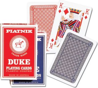 Karty pojedyncze, poker brydż. Duke