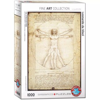 Puzzle 1000 elementów. Człowiek witruwiański, Da Vinci