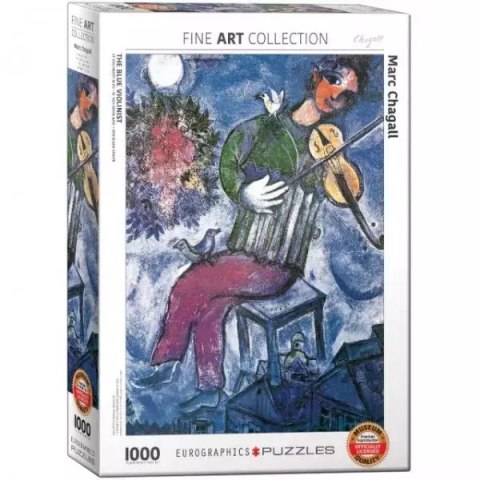 Puzzle 1000 elementów. Niebieski skrzypek, Marc Chagall Puzzle 1000 elementów. Niebieski skrzypek, Marc Chagall