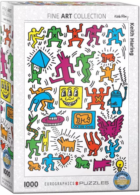 Puzzle 1000 elementów. Postaci, Keith Haring Puzzle 1000 elementów. Postaci, Keith Haring