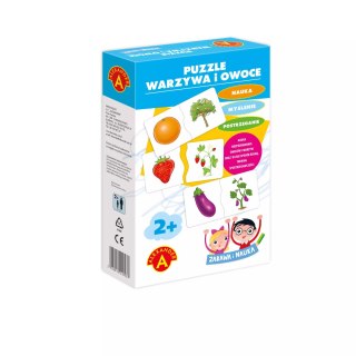 Zabawa i nauka. Puzzle - Warzywa i owoce