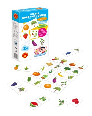 Zabawa i nauka. Puzzle - Warzywa i owoce