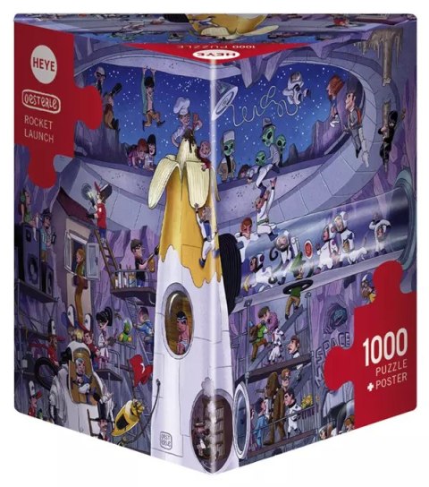 Puzzle 1000 elementów. Start rakiety (puzzle + plakat)