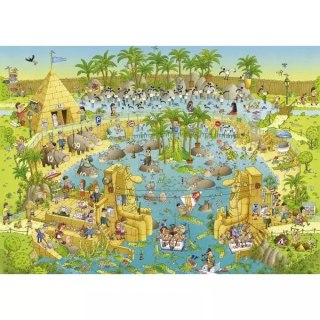Puzzle 1000 elementów. ZOO pod piramidami