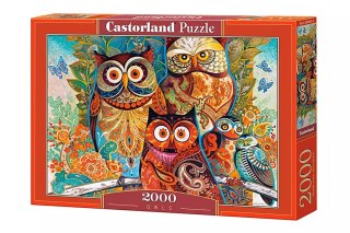 Puzzle 2000 elementów. Sowy