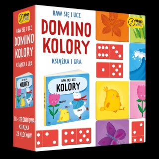Baw się i ucz. Domino. Kolory. Gra i książka