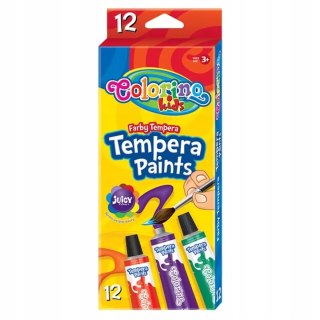 FARBY COLORINO KIDS TEMPERA W TUBACH 12 KOLORÓW 12 ML