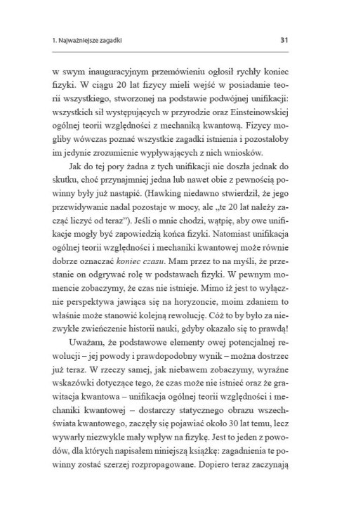 Koniec czasu. Nowa rewolucja w fizyce