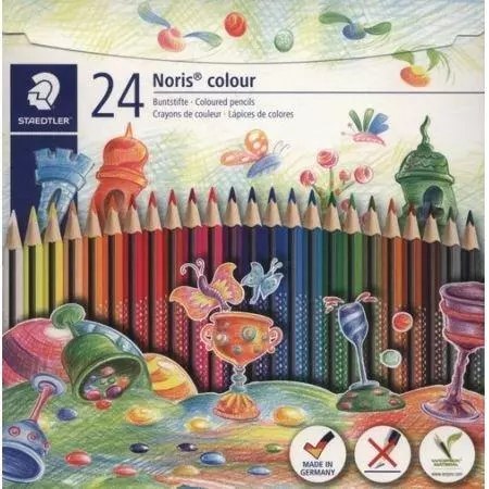 Kredki trójkątne Noris Colour 24 kolory STAEDTLER Kredki trójkątne Noris Colour 24 kolory STAEDTLER