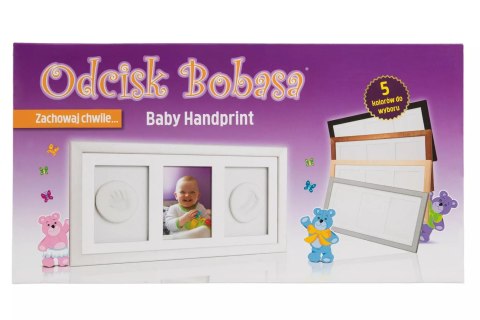 Zestaw Odcisk Bobasa, potrójna ramka z glinką, czarna Zestaw Odcisk Bobasa, potrójna ramka z glinką, czarna