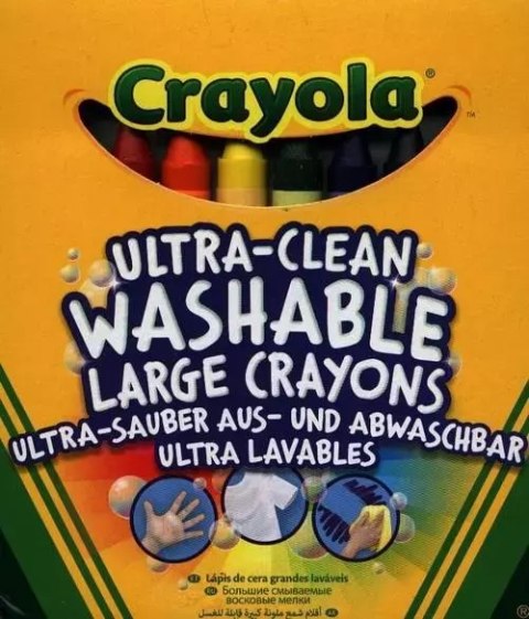 Duże zmywalne kredki 8 kolorów CRAYOLA Duże zmywalne kredki 8 kolorów CRAYOLA