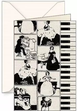 Karnet B6 z kopertą. Pianoforte