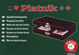 Karty lux w pudełku drewnianym