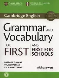 Grammar and Vocabulary for First and First for Schools Book with Answers and Audio